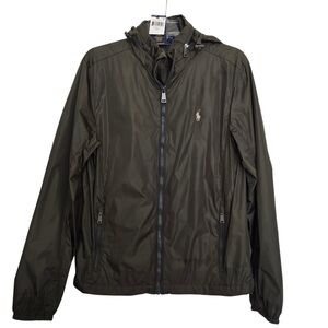 NWT Polo by Ralph Lauren Armadillo Men's Olive Green Windbraker Jacket